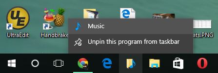 pin a folder on taskbar on Windows 10