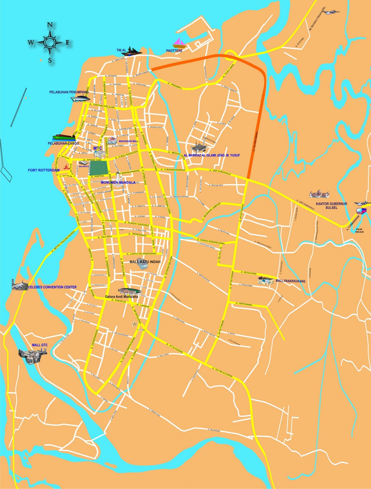 Peta Kota: Peta Kota Makassar