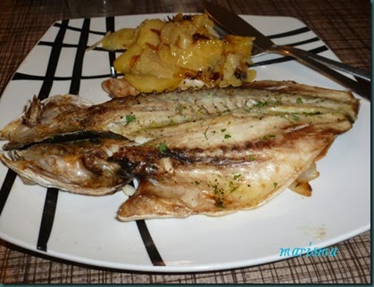 lubina abierta al horno,racion copia