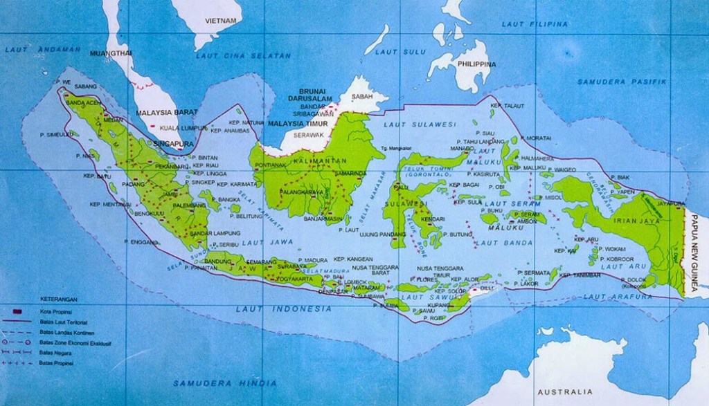 Peta Kondisi Geografis Negara Indonesia || nurainins