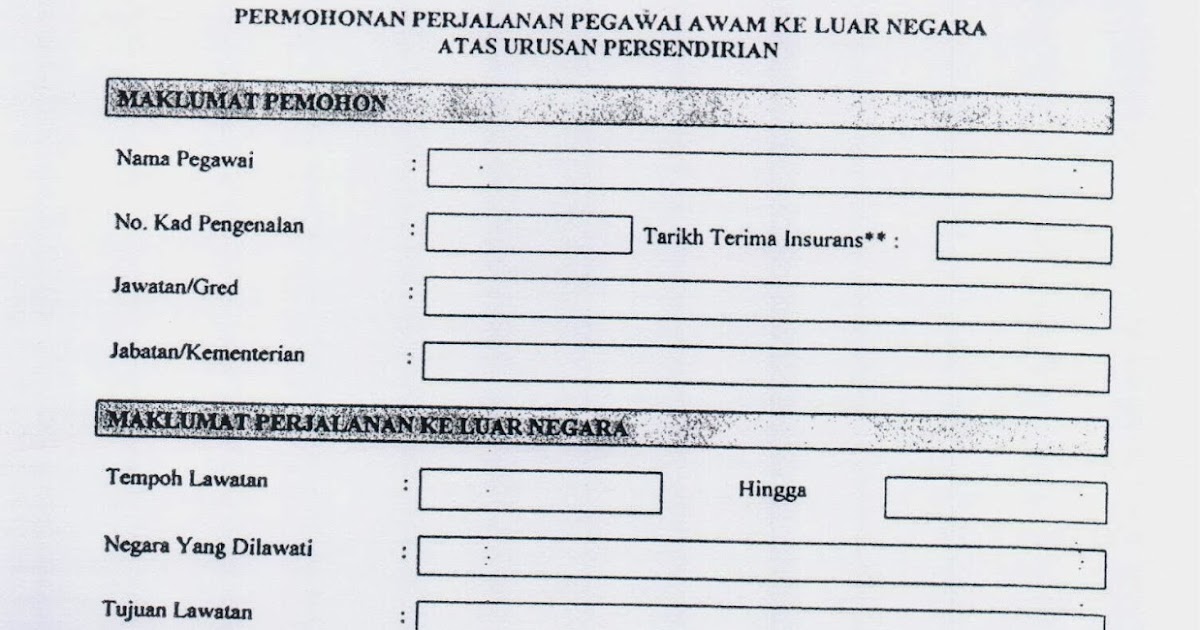 Surat Memohon Kebenaran Ke Luar Negara - Plbd, Contoh Surat Memohon Kebenaran Ke Luar Negara - Plbd, Contoh