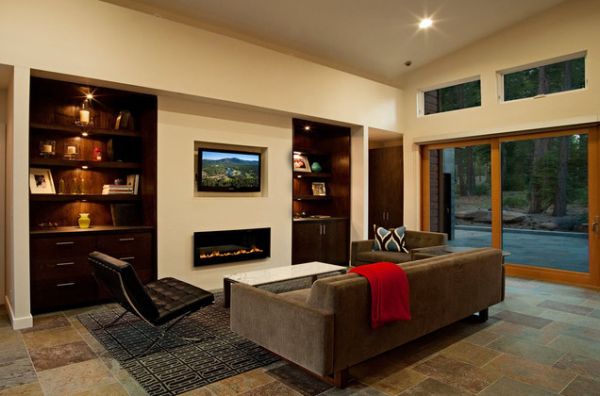 Living Rooms Designs With Fireplaces