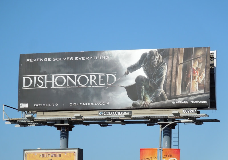 Dishonored video game billboard