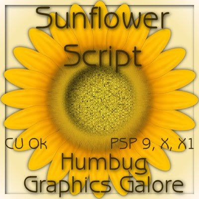 http://humbuggraphicsgalore.blogspot.com/2009/06/sunflower-script.html