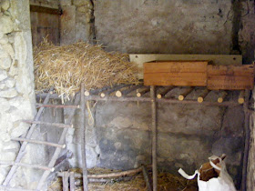 The interior of a garden hen house.  Indre et Loire, France. Photographed by Susan Walter. Tour the Loire Valley with a classic car and a private guide.