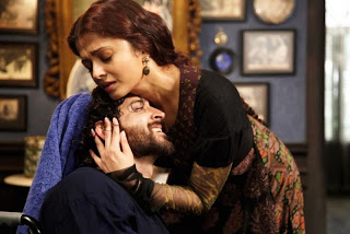 Hrithik Roshan and Aishwariya Rai Bachchan in Guzaarish