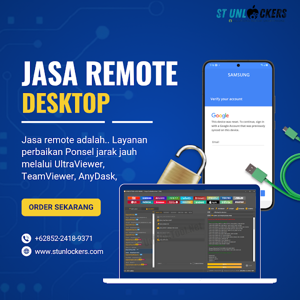 Jasa Remote Online (Desktop) - Perbaiki Ponsel Via Jarak Jauh