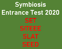 Symbiosis Entrance Test 2020 - SET / SLAT / SITEEE / SEED