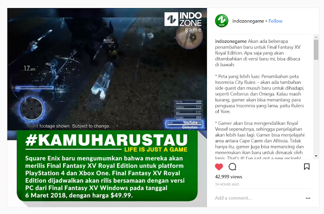 Harga FF XV