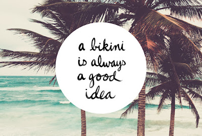 bikini, good idea, quotes, swimwear, swimsuits, billabong, surf, skate, wake, snorkle, swim, beach, palm trees