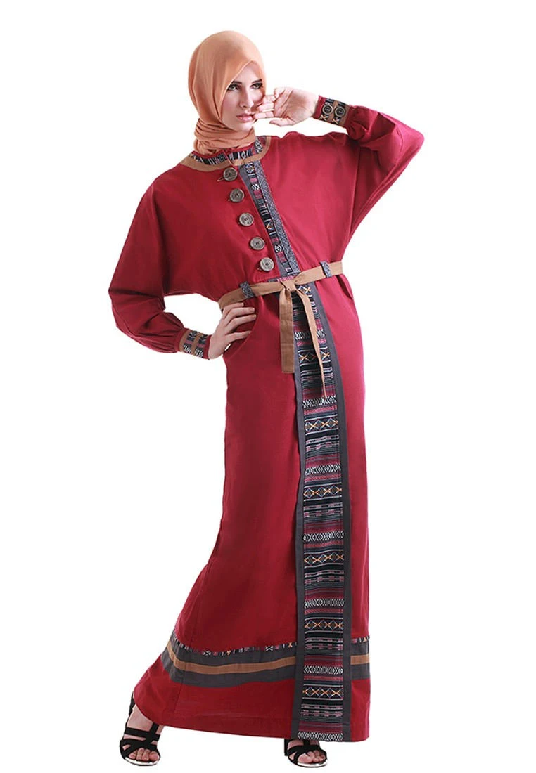 Model Baju Gamis Terbaru 2016 Modern Dan Elegan - Contoh model baju gamis