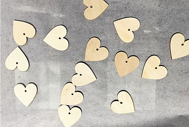 wooden hearts