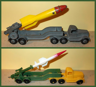Articulated Lorry; BloodHound Missile; Cap Bomb; Cap Firing Toy; Cap Missile; Cap Rocket; Crescent Copy; Crescent Toy Soldiers; Diecast Toy Rocket; Hong Kong Copies; Kamley; Kositoys; KS Toys; Kwong Shing; Made in Hong Kong; Missile Launcher; Missile Trailer; Missile Troops; Plastic Missile; Plastic Rocket; Rocket Launcher; Rocket Troops; Small Scale World; smallscaleworld.blogspot.com; Thunderbird Missile;