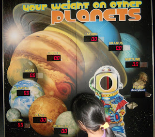 measure your weight at the other planets - at Philippine Science Centrum