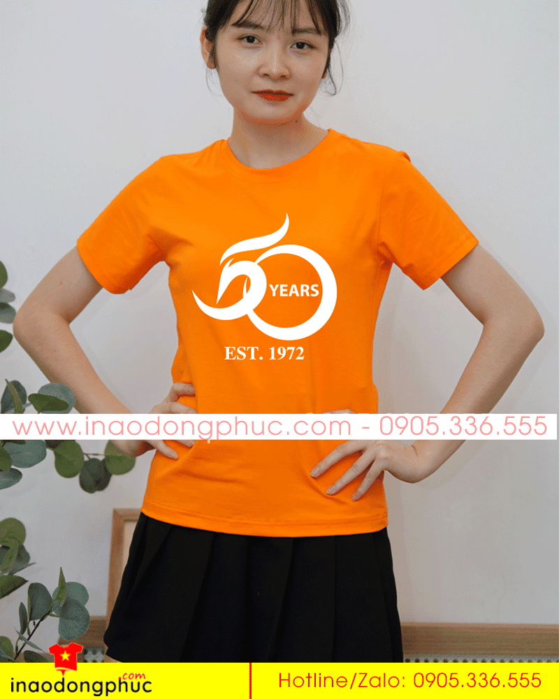 In áo phông EST 1972 kỉ niệm 50 năm