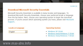 Microsoft Security Essentials: Antivirus Gratis Seumur Hidup