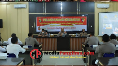 Polres Tubaba Terima Kunjungan Tim Asistensi Pelayanan Publik RBP Biro Rena Polda Lampung