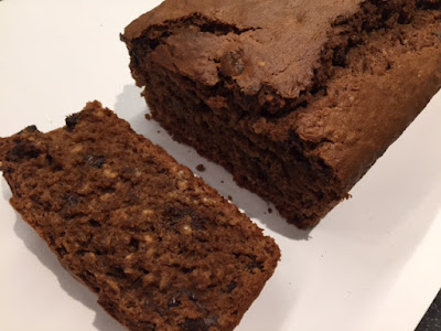 Oaty Double Chocolate Cake sliced