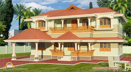  Kerala  style  2 story home  design  2346 Sq Ft Indian  