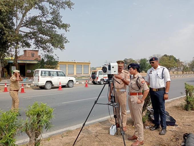 इटावा: ओवर स्पीडिंग करने वाले हो जाये सावधान।