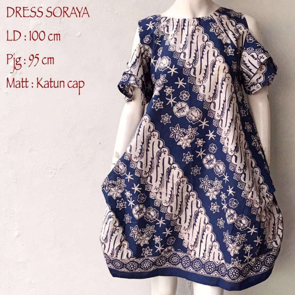  Model  Dress Batik  Wanita Cantik  Dan  Modern Seri Soraya 