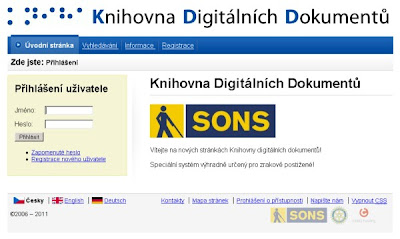 www.kdd.cz - screenshot titulní stránky