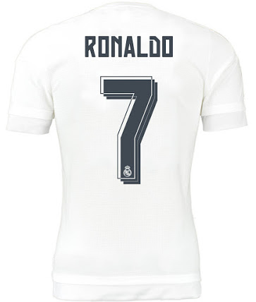 font design jersey Real Madrid 2015-16