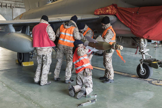 Los Eurofighter del Ala 11 se preparan para el Red Flag