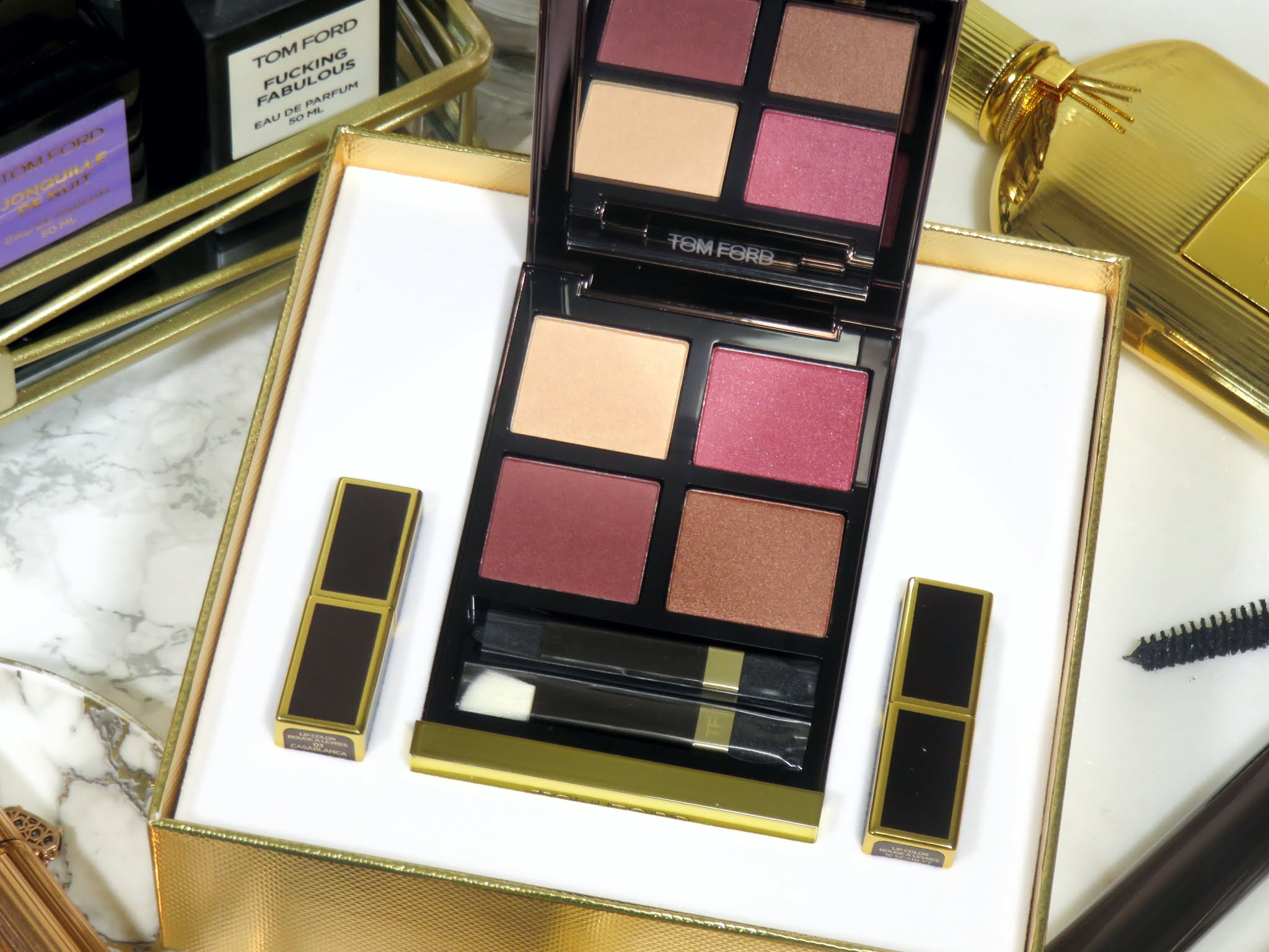 Tom Ford Burnished Amber Eye Color Quad Review and Swatches