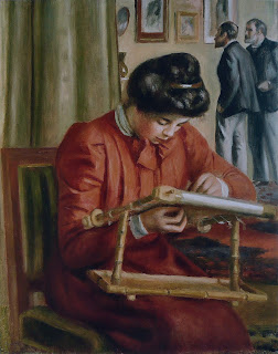 Christine Lerolle Embroidering, 1897