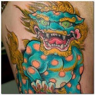 Colour Dragon Tattoo