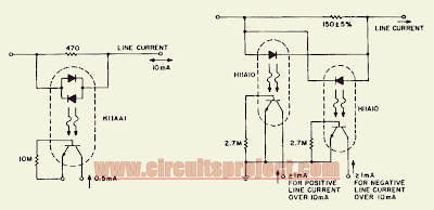 Simple Line Current Detector Circuit Diagram