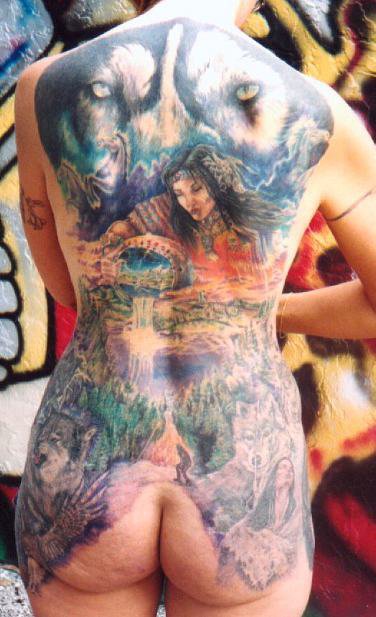 full back tattoos for girls pin up