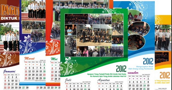  Contoh  Desain  Kalender  Sekolah Yang Unik dan Menarik 