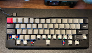 Tokyo60 with Hako Royal Clear switches, RK78 stabs