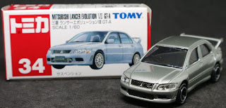 Tomica - 34 Mitsubishi Evo. VII GT-A, 紙盒裝