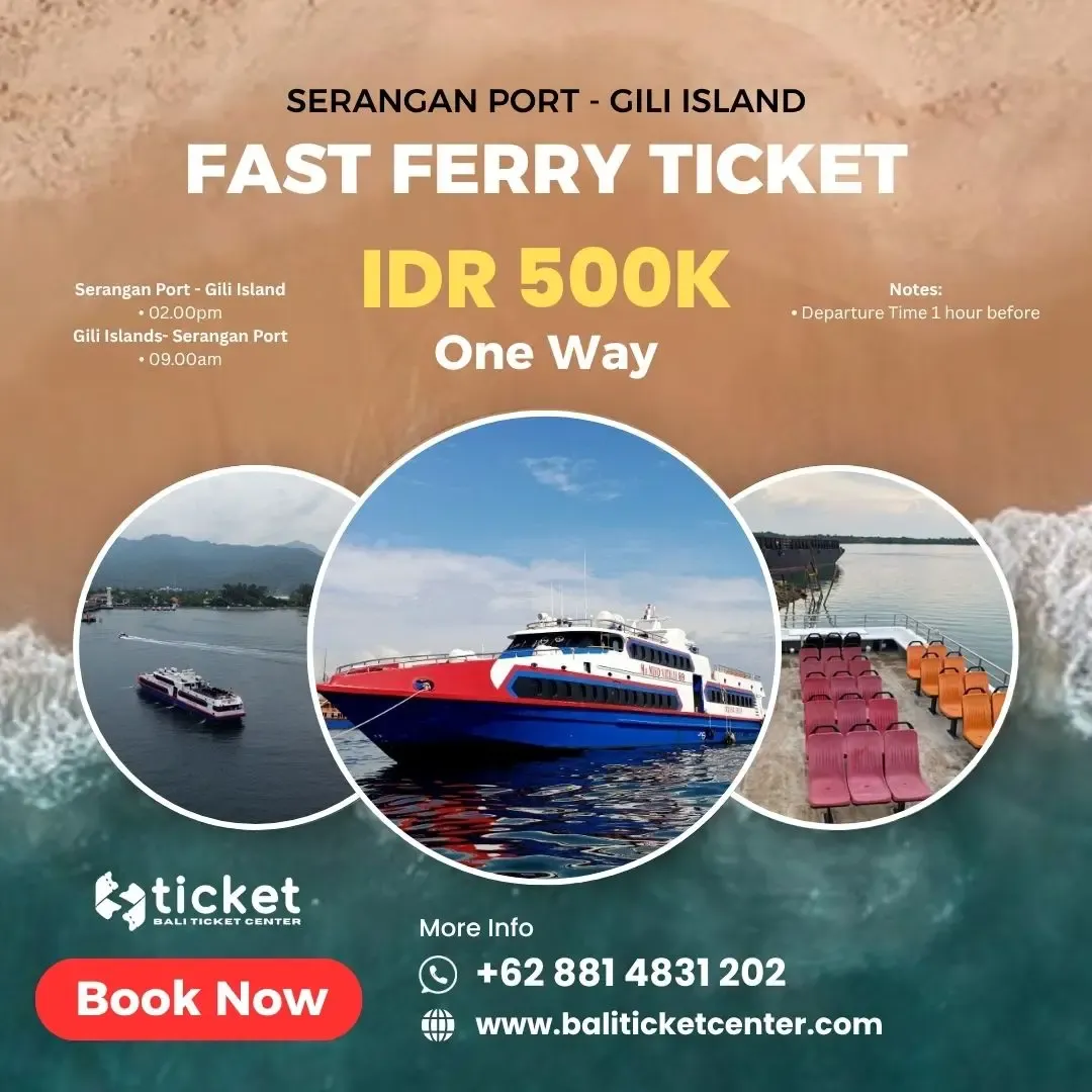 Bali Seminyak To Gili Island Fast Ferry Ticket - Serangan Port