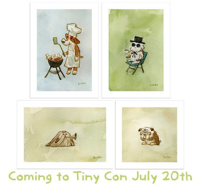 San Diego Comic-Con 2022 Exclusive Tiny Con Prints by Scott C.