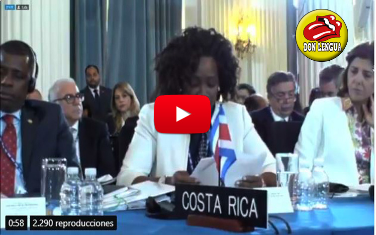A Arreaza se le volaron los tapones al oír a Costa Rica en la OEA