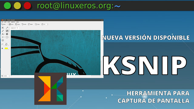 Ksnip 1.8.0, herramienta de captura de pantalla en Linux