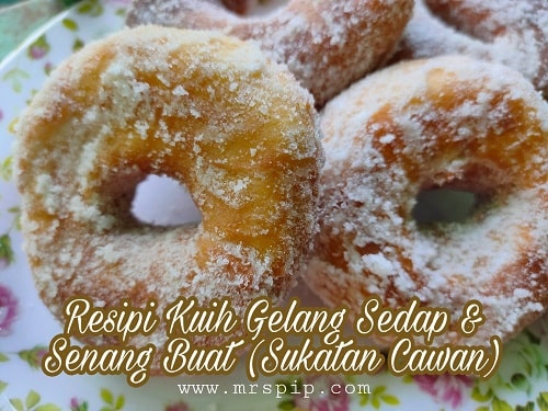 resepi kuih gelang sukatan cawan