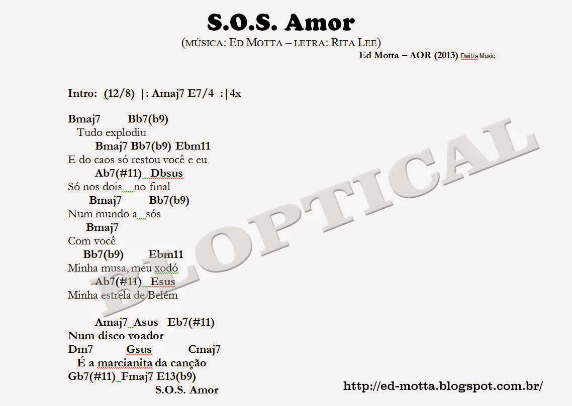 Cifra da música S.O.S. Amor