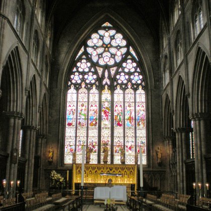 the high altar in Ripon Cathedral