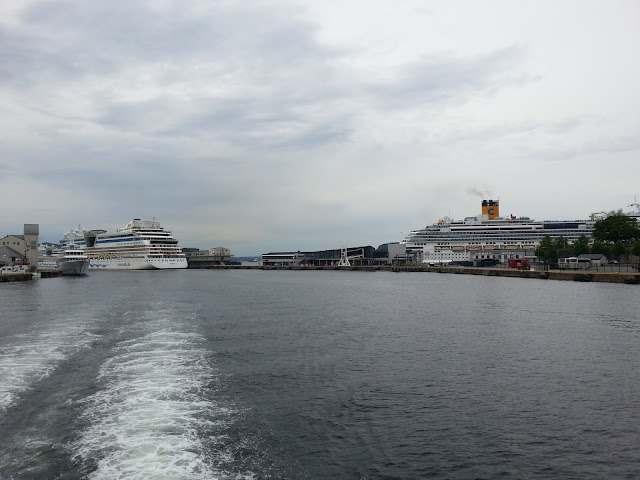 Cruise ships in Bergen, Norway