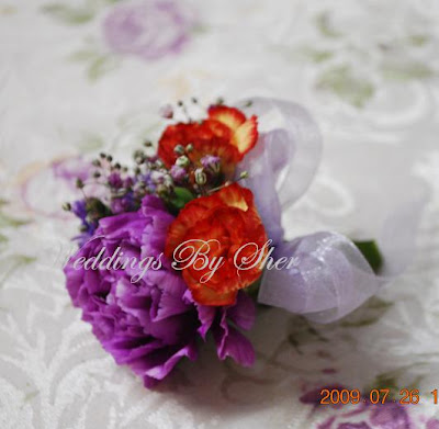 Purple Orange Wedding