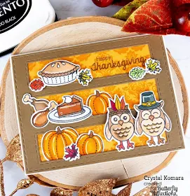Sunny Studio Stamps: Harvest Happiness Customer Card by Crystal Komara