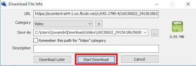 Cara Download Vidio di Facebook menggunakan IDM