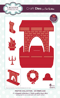 Festive Collection 3D Fireplace Dies - CED3115