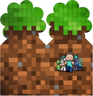 Minecraft Party Free Printable Bookmark.