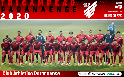 athletico paranaense tri campeao gazeta poster 2020